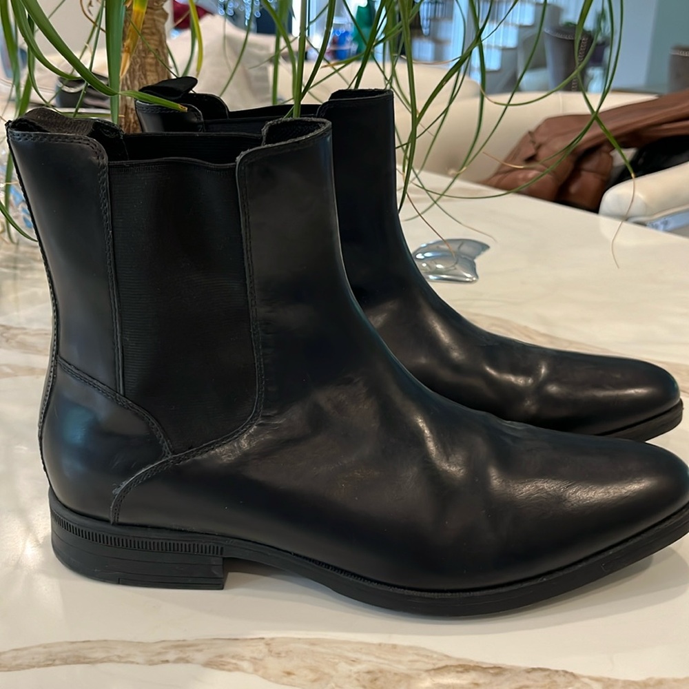 Cole Haan Black Leather Men's Boots